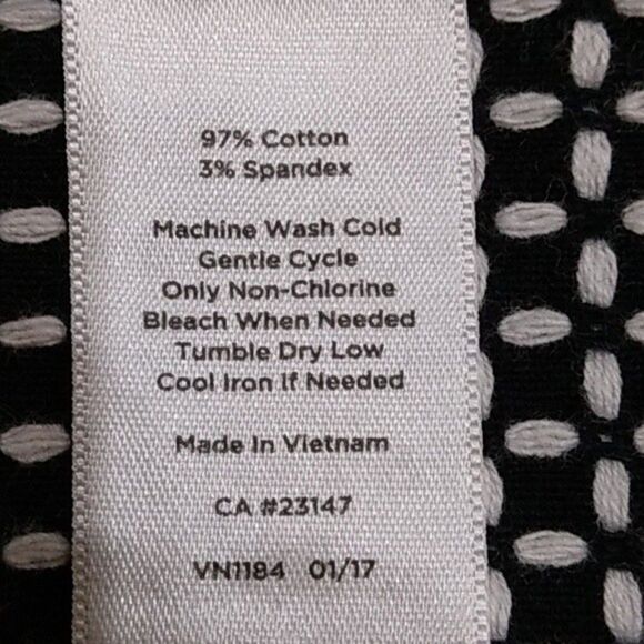 Talbots Chatham Crop Pants Size 10 Stretch Pull On Crop Polka Dot NWOT - Picture 11 of 11